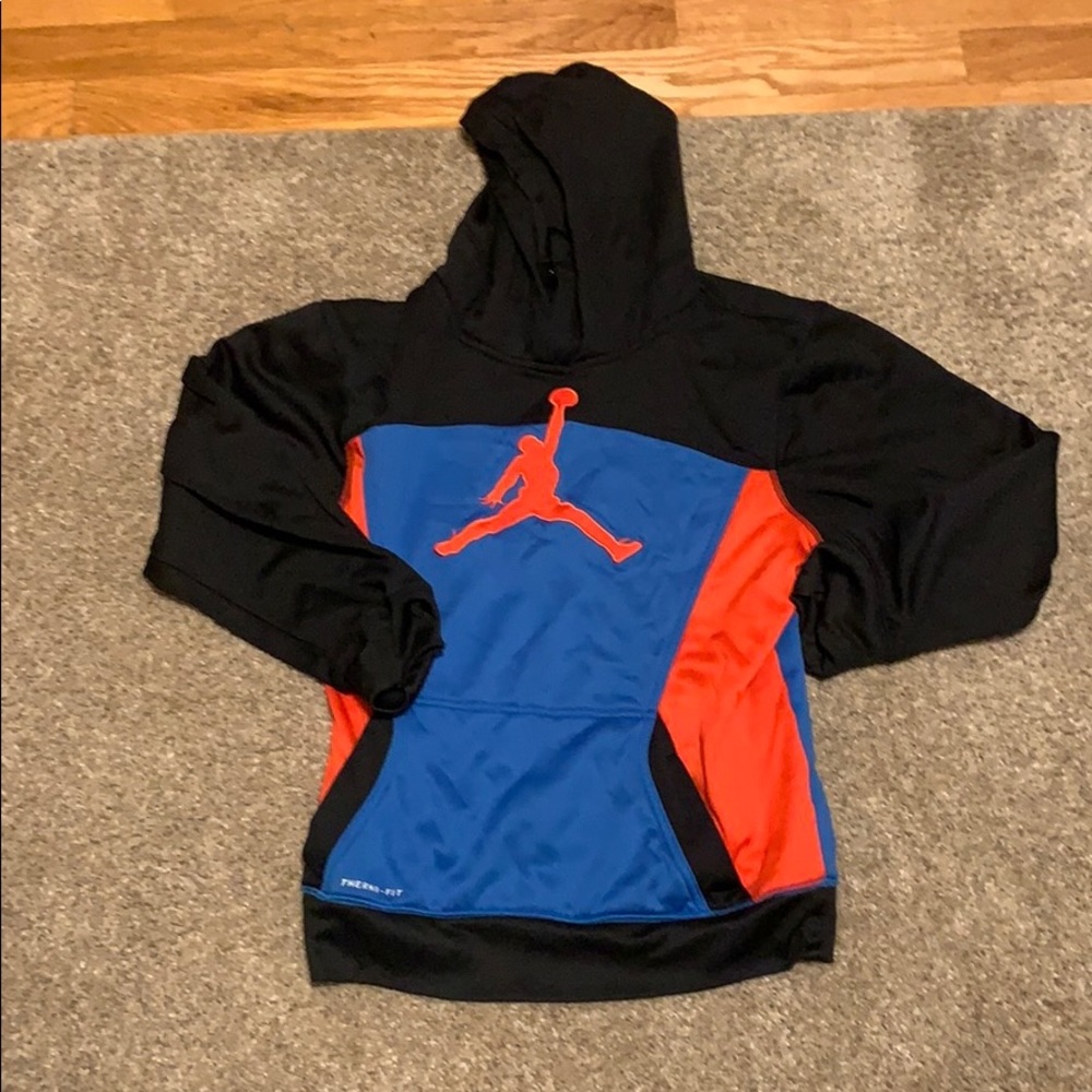 Blue and Red Jordan hoodie